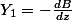Y_{1}=-\frac{dB}{dz}