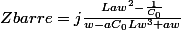 Zbarre=j\frac{Law^2-\frac{1}{C_0}}{w-aC_0Lw^3+aw}