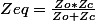 Zeq=\frac{Zo*Zc}{Zo+Zc}