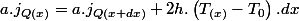 a.j_{Q(x)}=a.j_{Q(x+dx)}+2h.\left(T_{(x)}-T_{0}\right).dx