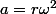 a=r\omega^2