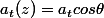 a_{t}(z)=a_{t}cos\theta