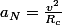 a_N=\frac{v^2}{R_c}