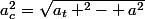a_c^2=\sqrt{a_t ^2- a^2}