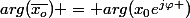 arg(\bar{x_o}) = arg(x_0e^{j\varphi })