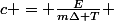 c = \frac{E}{m\Delta T} 