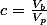 c=\frac{V_{b}}{V_{p}}