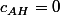 c_{AH}=0
