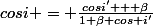 cosi = \frac{cosi' + \beta}{1+\beta cos i'}