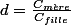 d=\frac{C_{m\grave{e}re}}{C_{fille}}