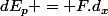 dE_p = F.d_x