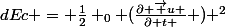 dEc = \frac{1}{2} _0 (\frac{\partial \vec u }{\partial t } ) ^2