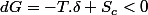 dG=-T.\delta S_{c}<0