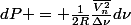 dP = \frac{1}{2R}\frac{\bar{V_n^2}}{\Delta\nu}d\nu