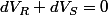dV_{R}+dV_{S}=0