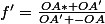 f'=\frac{OA* OA'}{OA' -OA}