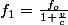 f_{1}=\frac{f_{o}}{1+\frac{v}{c}}