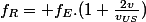 f_{R}= f_{E}.(1+\frac{2v}{v_{US}})