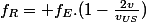 f_{R}= f_{E}.(1-\frac{2v}{v_{US}})