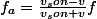 f_a=\frac{v_son-v}{v_son+v}f