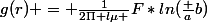 g(r) = \frac{1}{2\Pi l\mu }F*ln(\frac ab)
