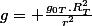 g= \frac{g_0_T.R_T^2}{r^2}