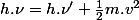 h.\nu=h.\nu'+\frac{1}{2}m.v^{2}