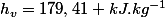 h_{v}=179,41 kJ.kg^{-1}