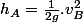 h_A=\frac{1}{2g}.v_B^2