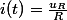 i(t)=\frac{u_R}{R}