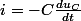 i=-C\frac{du_C}{dt}