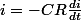 i=-CR\frac{di}{dt}