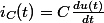 i_{C}(t)=C\frac{du(t)}{dt}\quad;\quad u(t)=L\frac{di_{L}}{dt}\quad donc\quad i_{L}(t)=\frac{1}{L}\intop u(t).dt
 \\  
 \\ \text{loi des noeuds :\ensuremath{i(t)=i_{C}(t)+i_{L}(t)=C\frac{du(t)}{dt}+\frac{1}{L}\intop u(t).dt}}
 \\  
 \\ \text{en multipliant tous les termes par L et en drivant par rapport  t pour faire disparaitre la primitive :}
 \\  
 \\ \boxed{u(t)+LC\frac{d^{2}u(t)}{dt^{2}}=\frac{L.di(t)}{dt}}