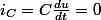 i_{C}=C\frac{du}{dt}=0