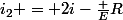 i_2 = 2i-\frac {E}{R}