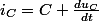 i_C=C \frac{du_C}{dt}