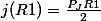 j(R1)=\frac{P_{J}R1}{2}