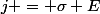 j = \sigma E