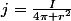 j=\frac{I}{4\pi r^{2}}