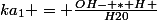 ka_1 = \frac{OH- * H+}{H20}