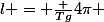 l = \frac {Tg}{4\pi }