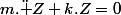 m.\ddot Z+k.Z=0