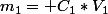 m_{1}= C_{1}*V_{1}