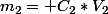 m_{2}= C_{2}*V_{2}