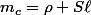 m_c=\rho S\ell