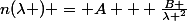n(\lambda ) = A + \frac{B }{\lambda ^2}