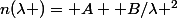 n(\lambda )= A+ B/\lambda ^2