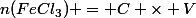 n(FeCl_3) = C \times V