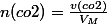 n(co2)=\frac{v(co2)}{V_M}