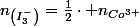 n_{\left(I_{3}^{-}\right)}=\frac{1}{2}\cdot n_{Co^{3+}}